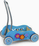 Simply For Kids Houten Duwwagen Blauw