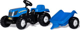 Rolly Toys  Rollykid NEW Holland T 7040  FIETSTRACTOR met AANHANGER