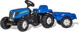 Rolly Toys  Rollykid NEW Holland T 7040  FIETSTRACTOR met AANHANGER