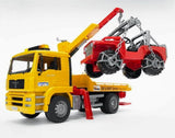 Bruder MAN  TGA                                              Takel / Afsleepwagen compleet met Terreinwagen