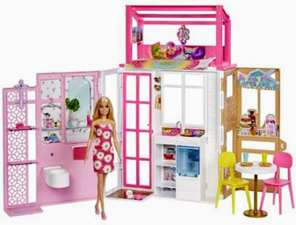 Barbie huis met pop !!!AANBIEDING!!!