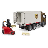 Bruder Scania Super 560 R UPS Truckmet Stapelaar en Afzetbak