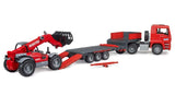 Bruder MAN TGA met Dieplader en Manitou MLT 633