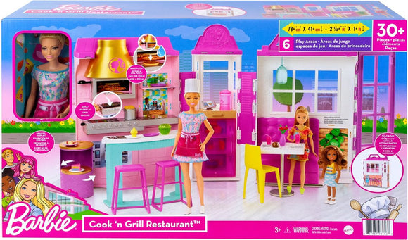 Barbie kook & grill restaurant pop & speelset
