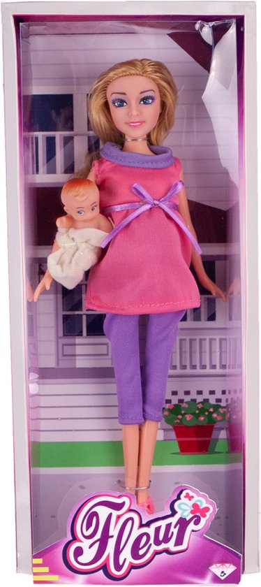 Fleur zwanger met baby