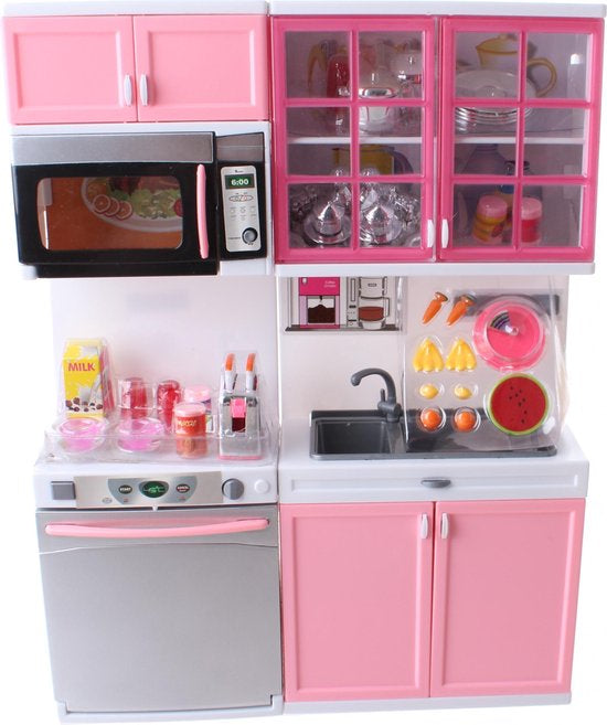 LAUREN Keukenblok met Vaatwasmachine en licht en geluid